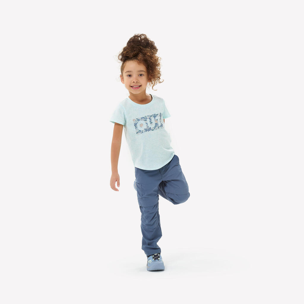 Kids’ hiking T-shirt, 2-6 years, NH100 - Beige