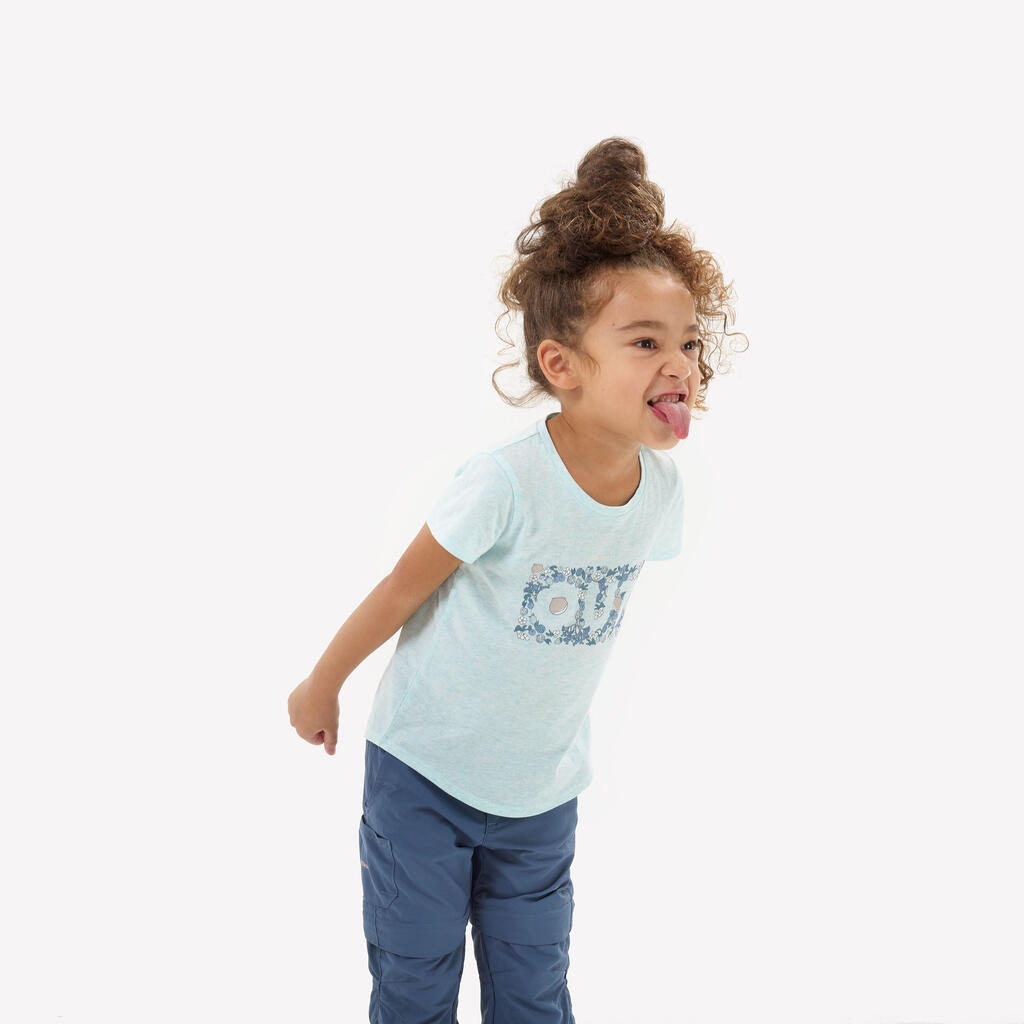 Kids’ hiking T-shirt, 2-6 years, NH100 - Beige