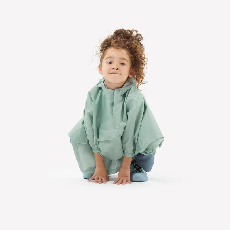 2-6 歲兒童斗篷雨衣 MH100－綠色