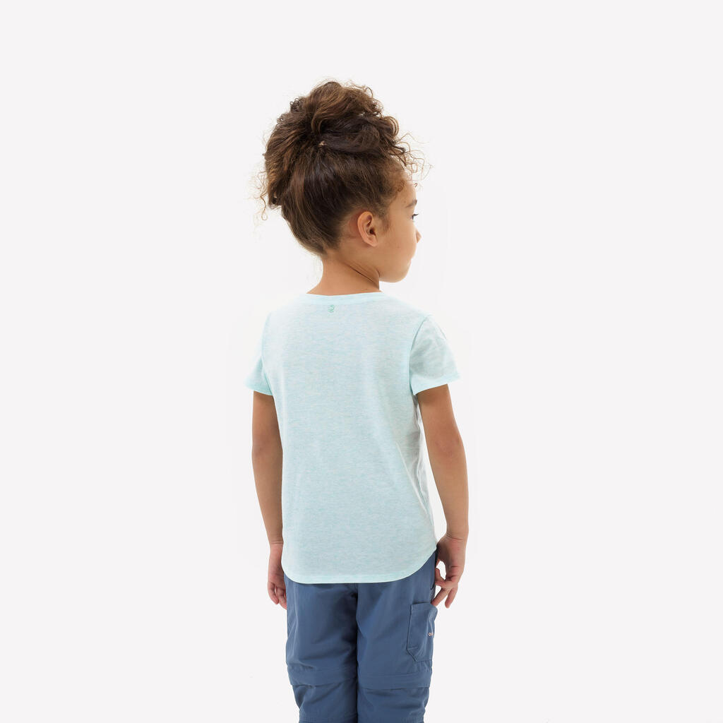 Kids’ hiking T-shirt, 2-6 years, NH100 - Beige