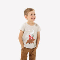 T-Shirt enfant MH100 beige- 2-6 ANS