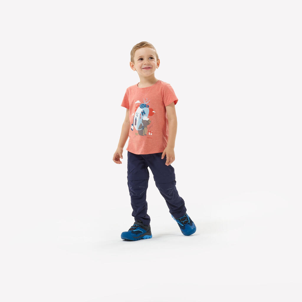 Kids’ hiking T-shirt, 2-6 years, NH100 - Orange