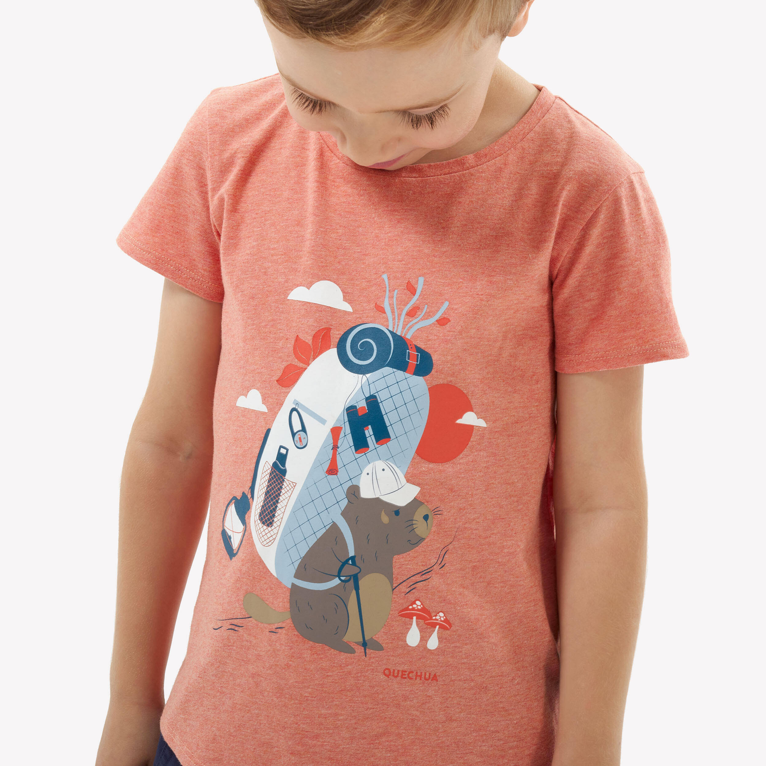 Kids' T-Shirt - MH100 - Ages 2-6 - Orange -  3