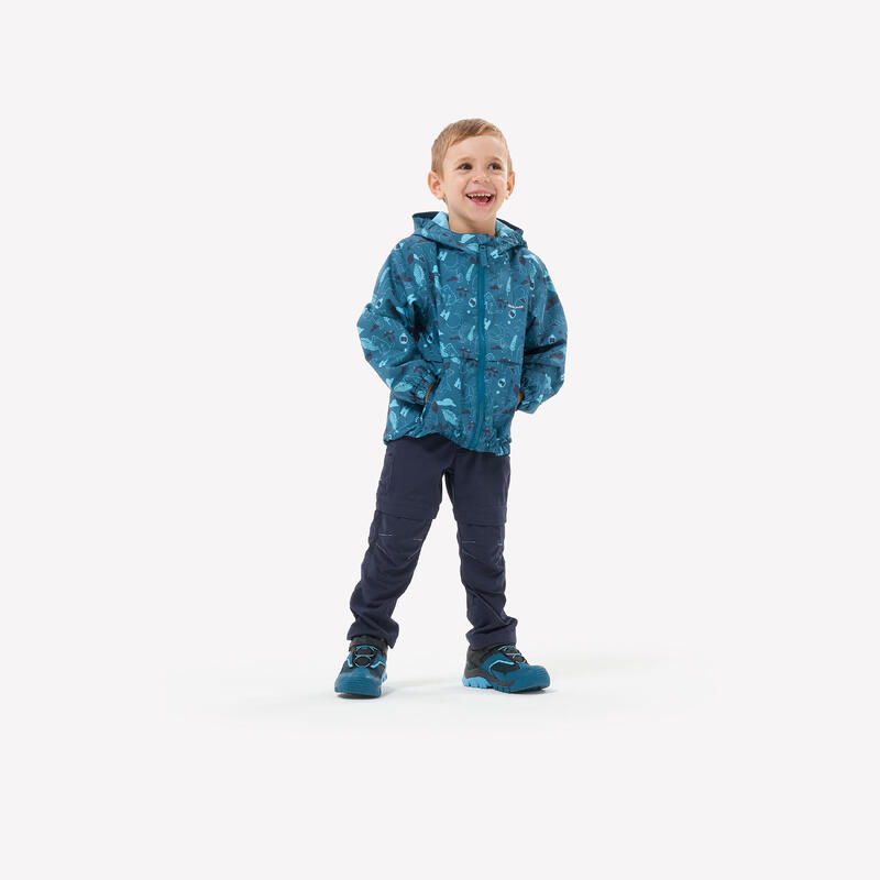 Pantalon Modulabil Drumeție MH500 Albastru Copii 2-6 ani 