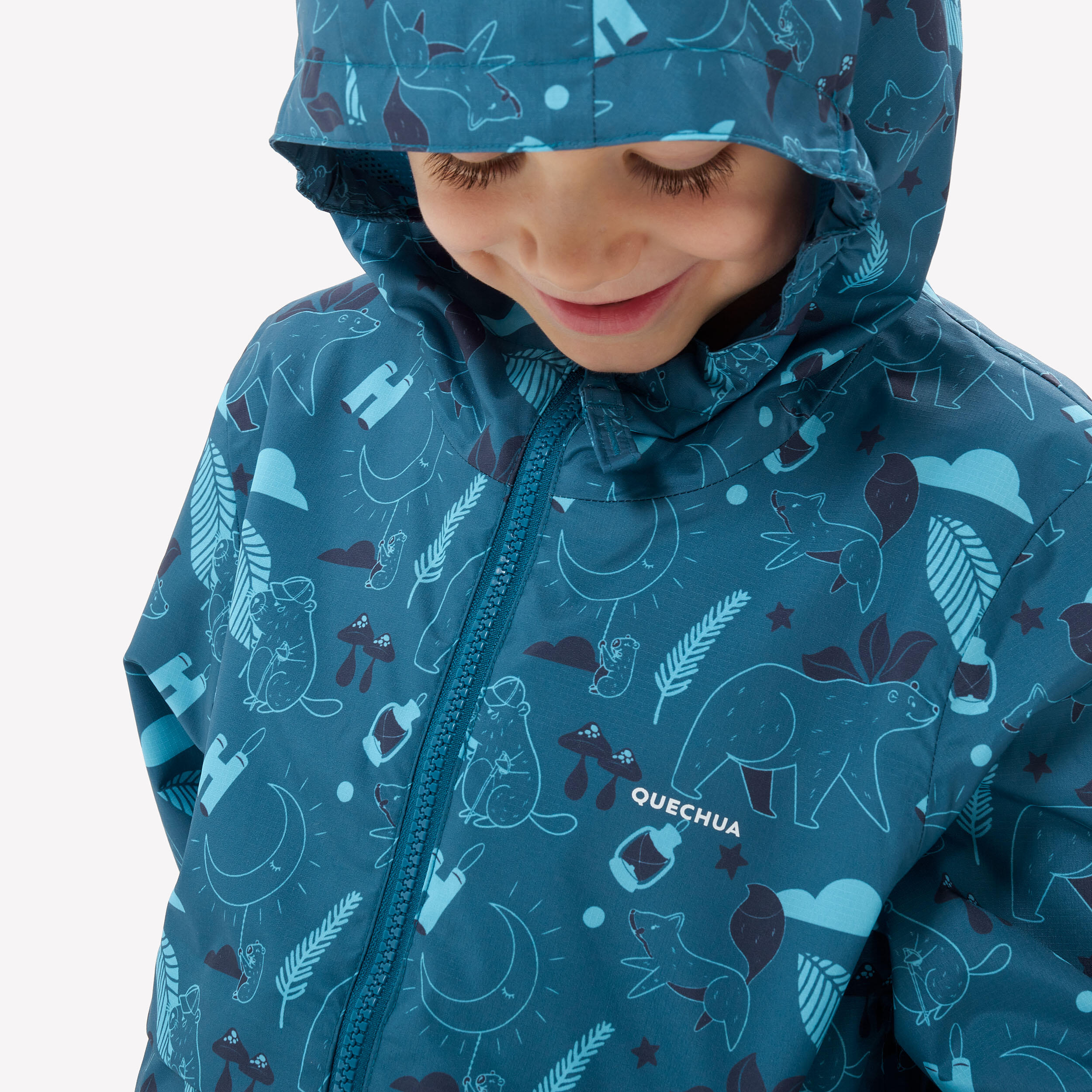 Manteau de randonnée imperméable enfant – MH 500 - QUECHUA