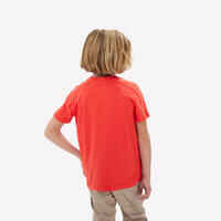 Kids’ Hiking T-Shirt - MH100 Ages 7-15 - Red
