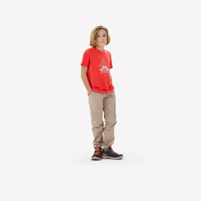 Wander-T-Shirt Kinder Grösse 122–170 - MH100 rot