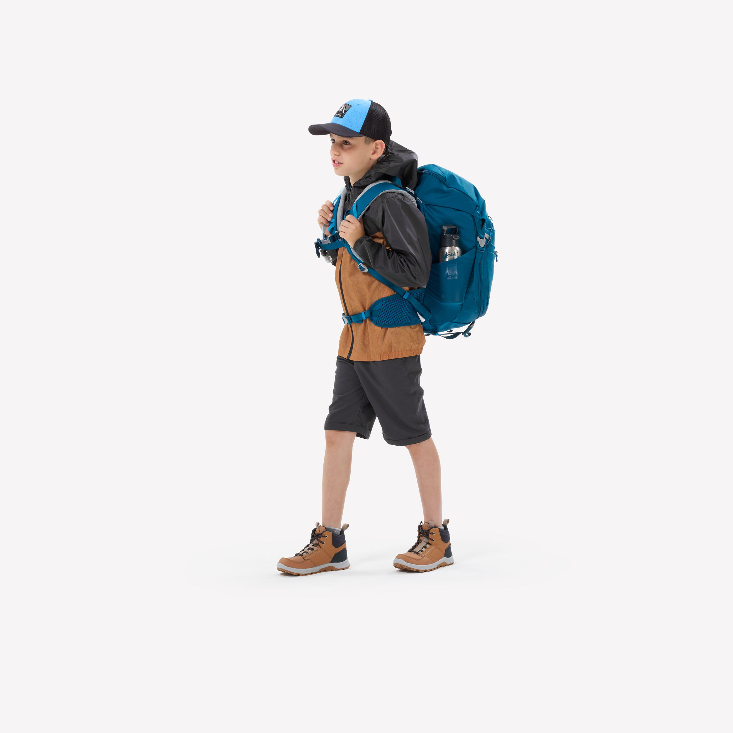 Waterproof Hiking Jacket - MH100 Zip - Child 7-15 years 8/9