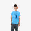 Bērnu pārgājienu T krekls “MH100”, vecumā no 7 līdz 15 gadiem, zils