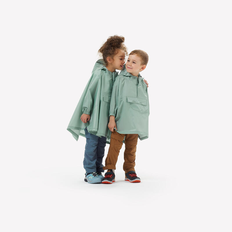 Regenponcho MH100 2-6 jaar GROEN