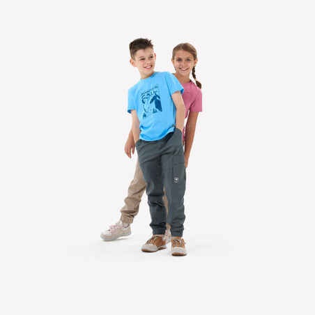 Παιδικό t-shirt πεζοπορίας - MH100 Ηλικίες 7-15 ετών - Μπλε