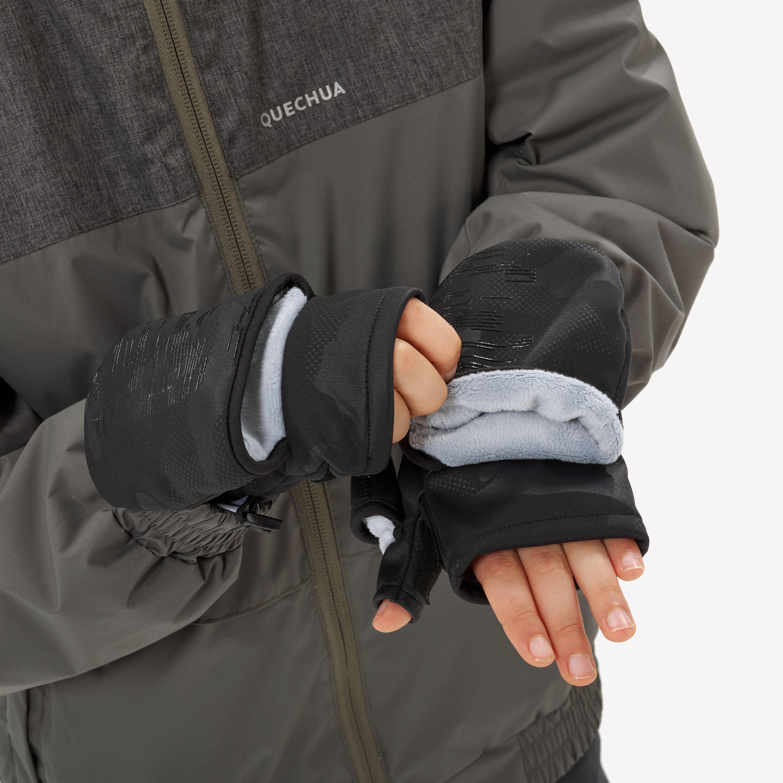 Mitaines/gants sans doigts de randonnée enfant – SH500 - QUECHUA