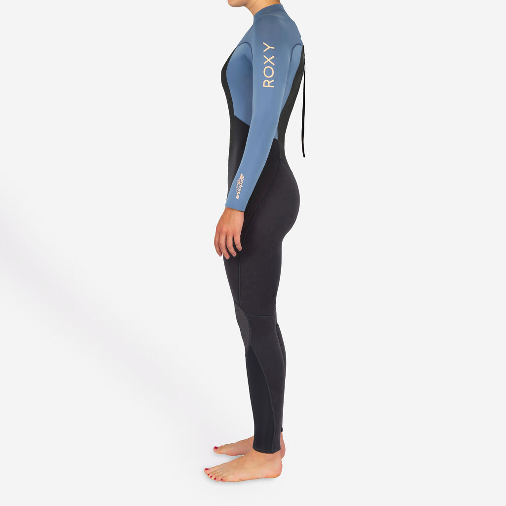 Neoprenanzug Surfen Damen 4/3 mm - Roxy Prologue dunkelblau