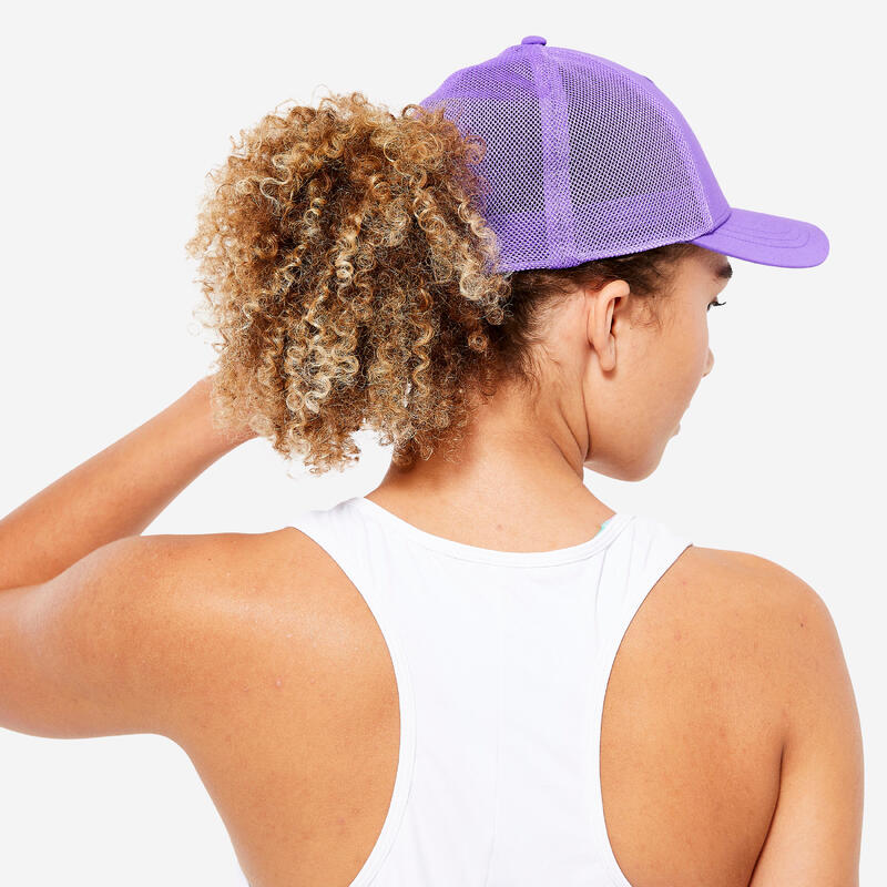 Casquette respirante Fitness Domyos Lilas