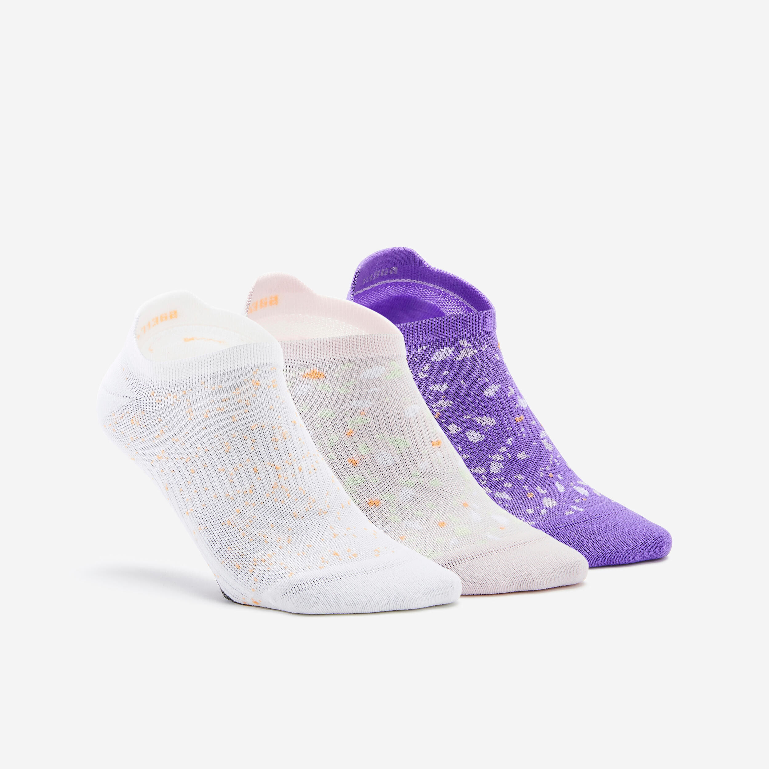 DOMYOS Women's Invisible Socks x 3 - Colour
