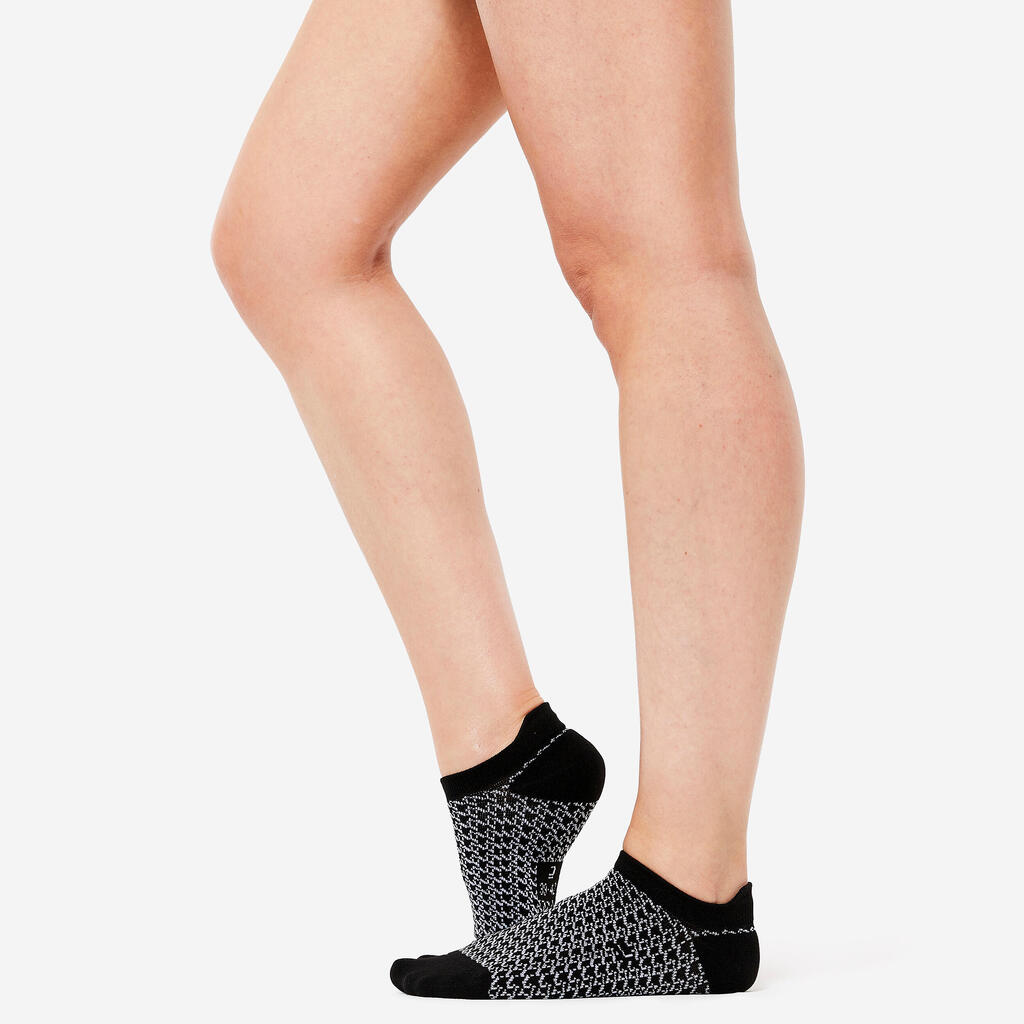 Women's Invisible Socks x 3 - Colour