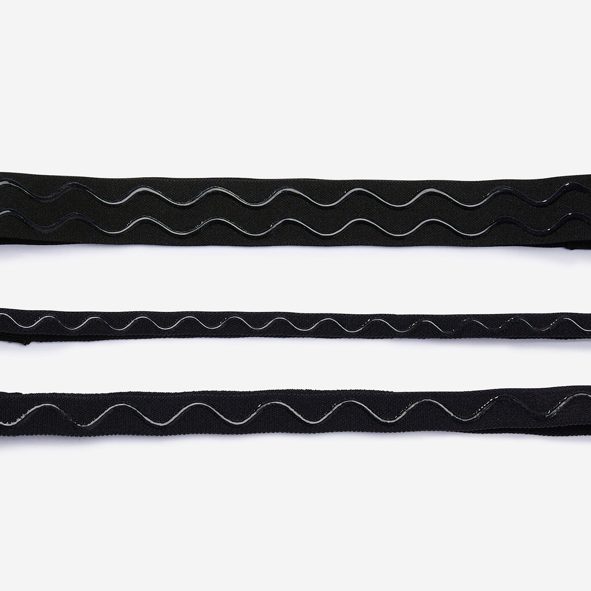 Women Gym Hair Tie Tri Pack Print Black -  4