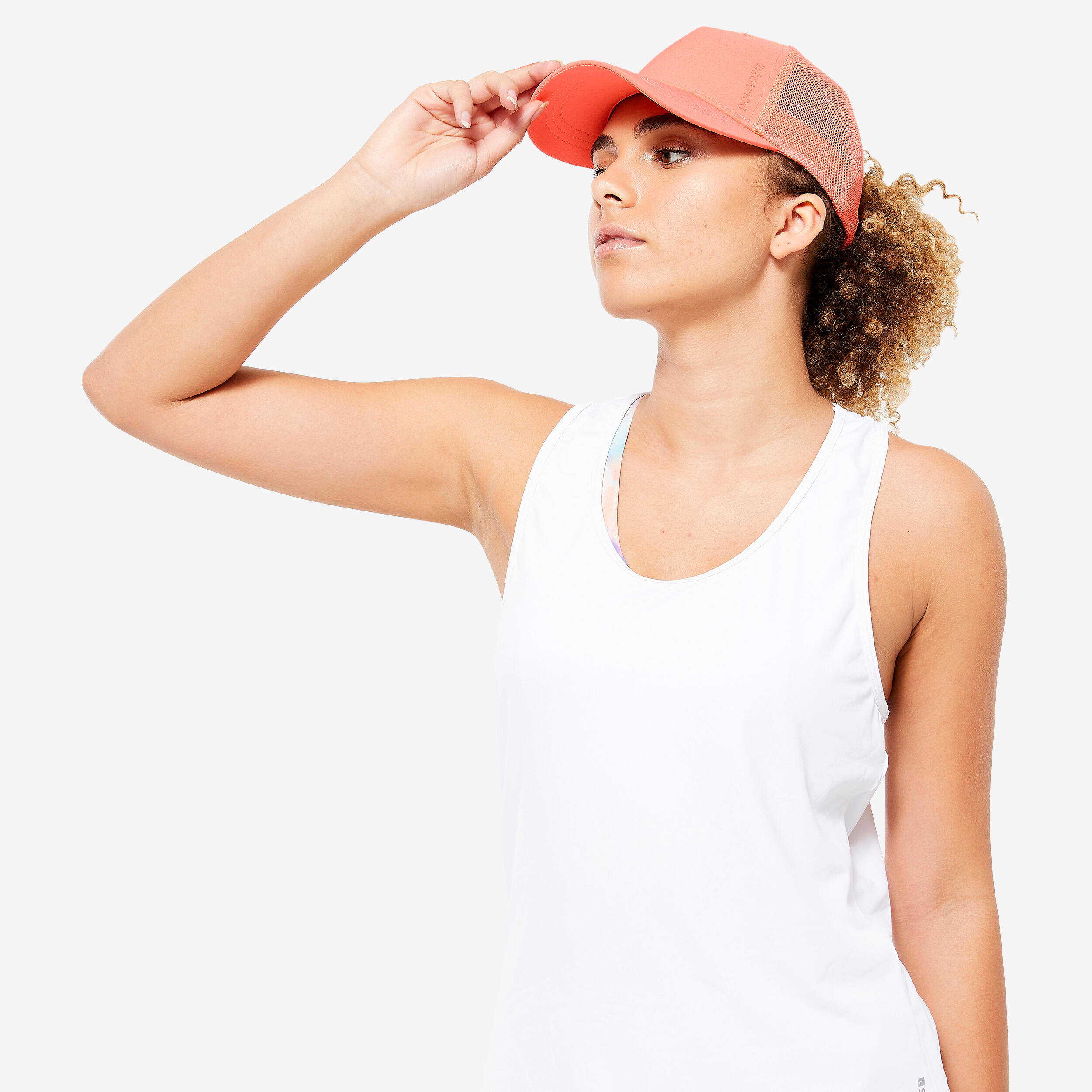 Breathable Fitness Cap - Coral -  4