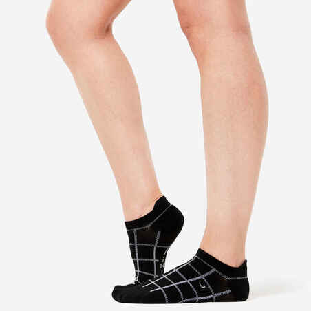 Moteriškos nematomos kojinės, 3 poros, juodos ir baltos