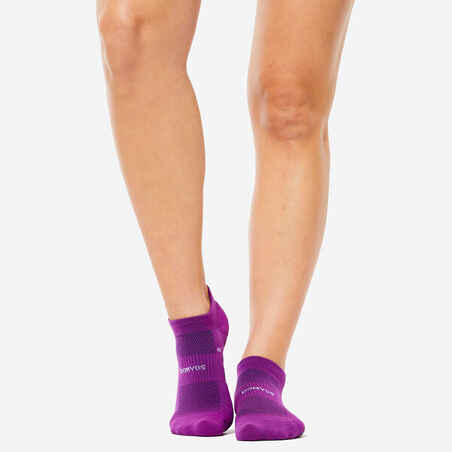 Women's Invisible Socks x 2 - Violet