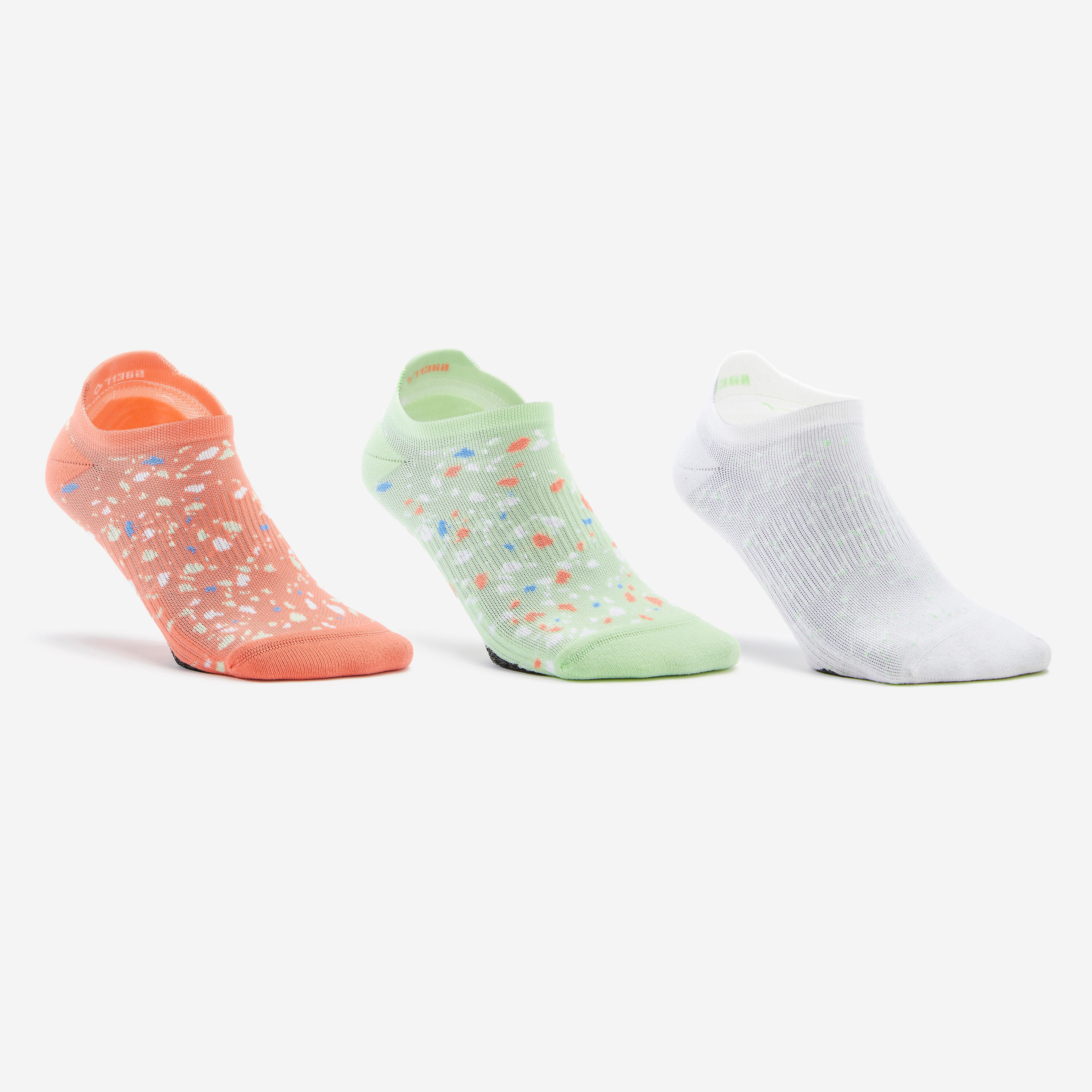 DOMYOS Women's Invisible Socks x 3 - Colour