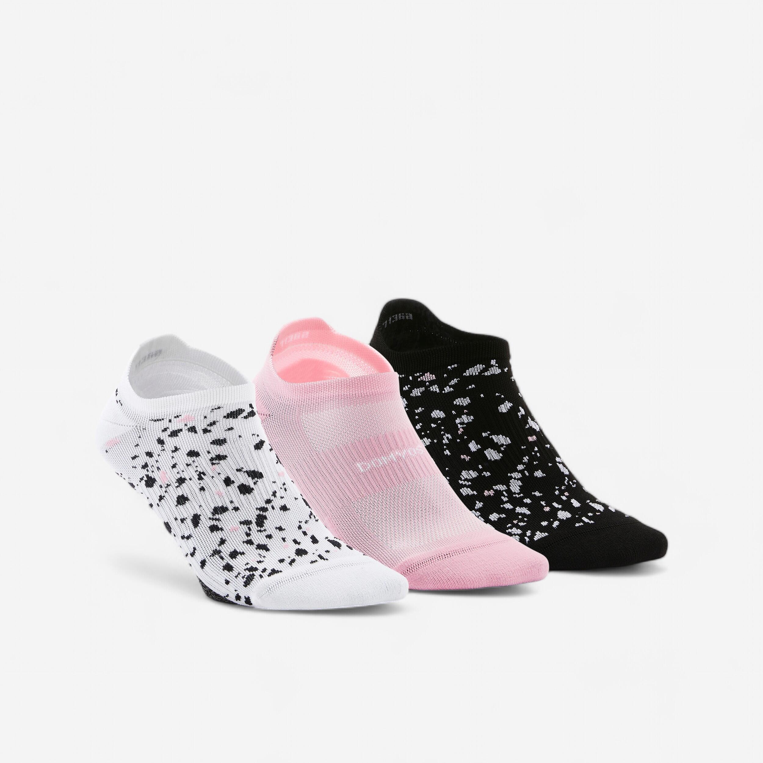 Women's invisible socks x 3 - color