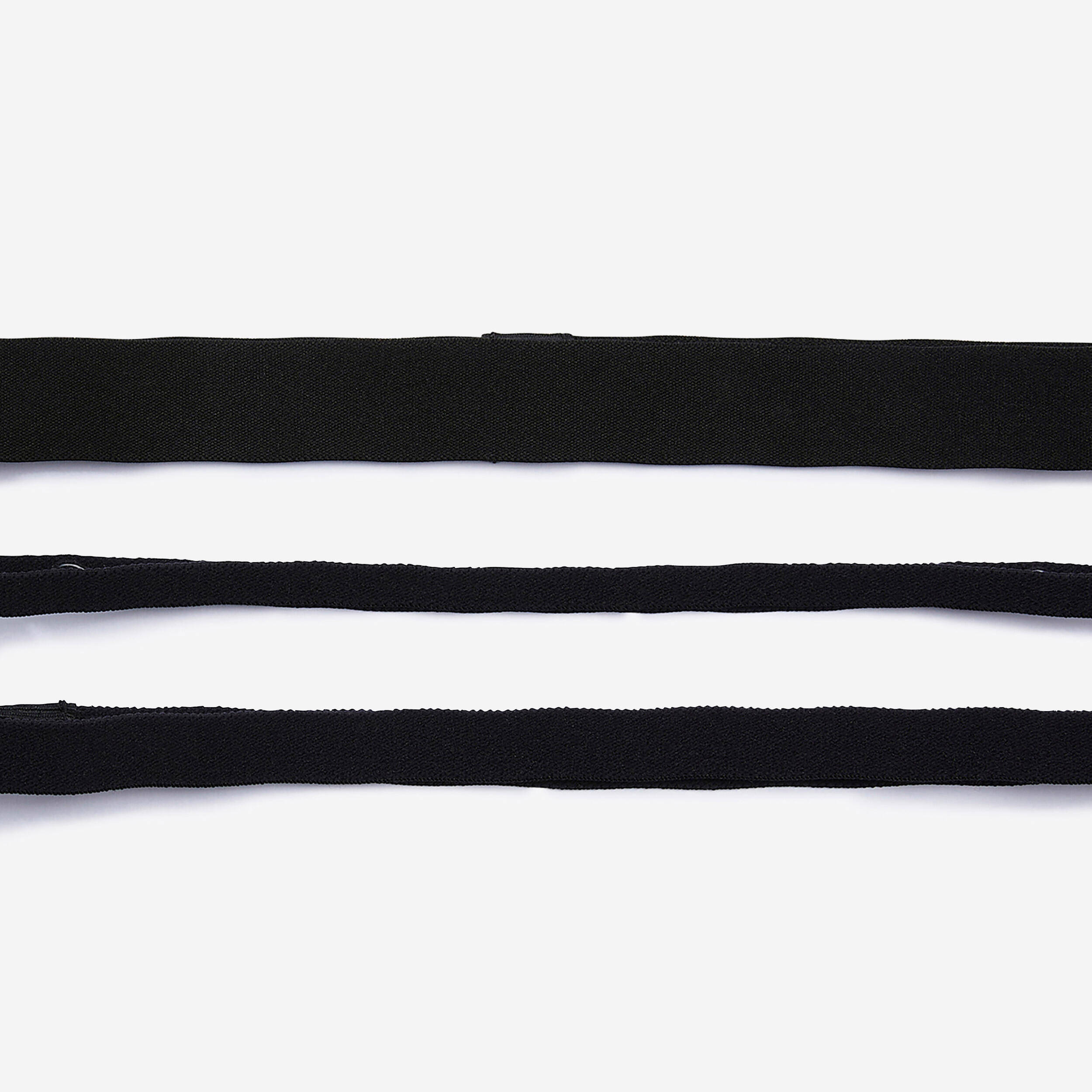 Women Gym Hair Tie Tri Pack Print Black -  3