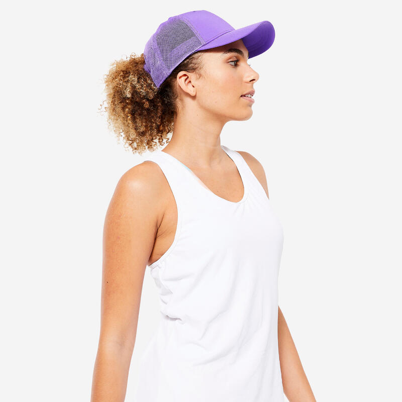 Casquette respirante Fitness Domyos Lilas