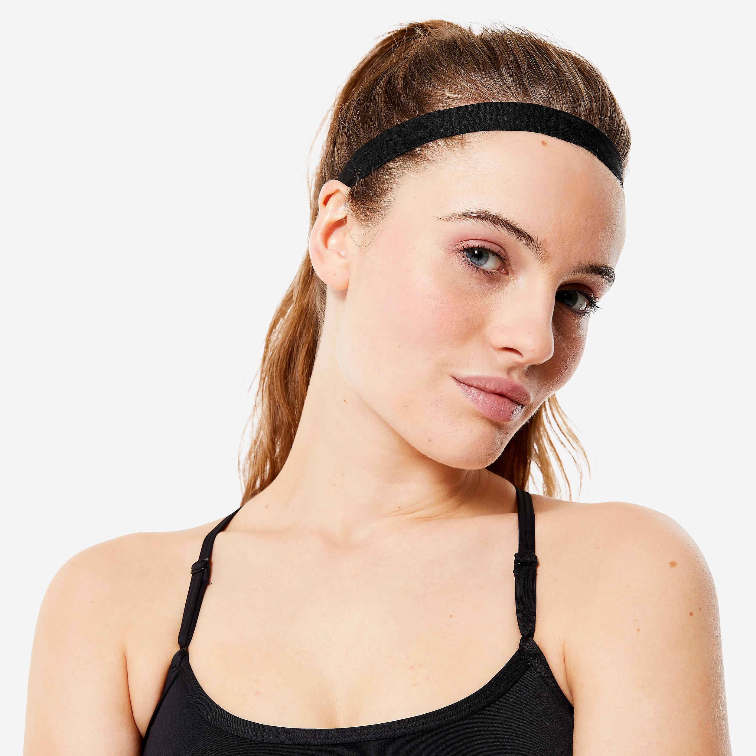 Fitness Headband 3-Pack - Black - Black, Black, Black - Domyos