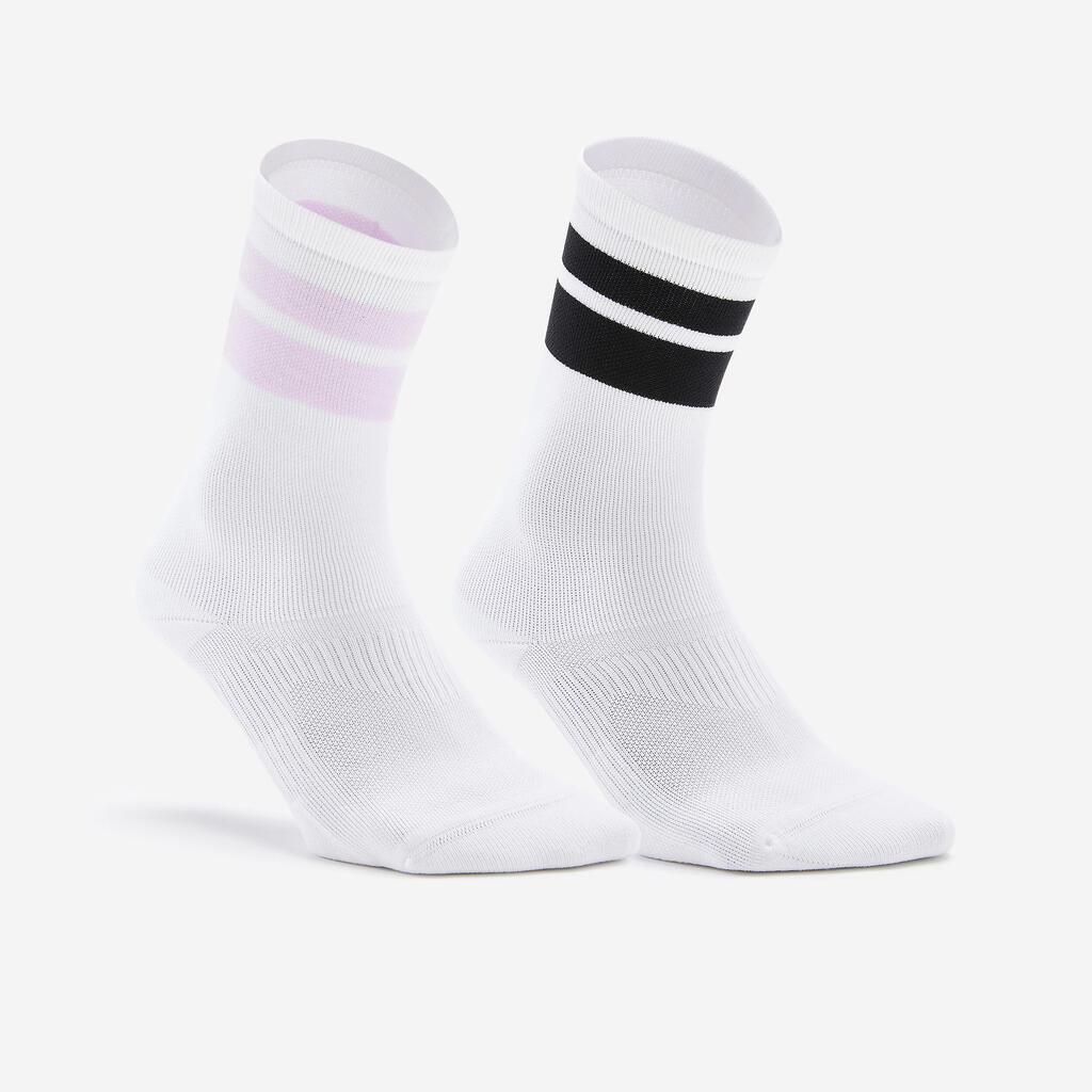 Fitness Mid Socks Twin-Pack - Purple