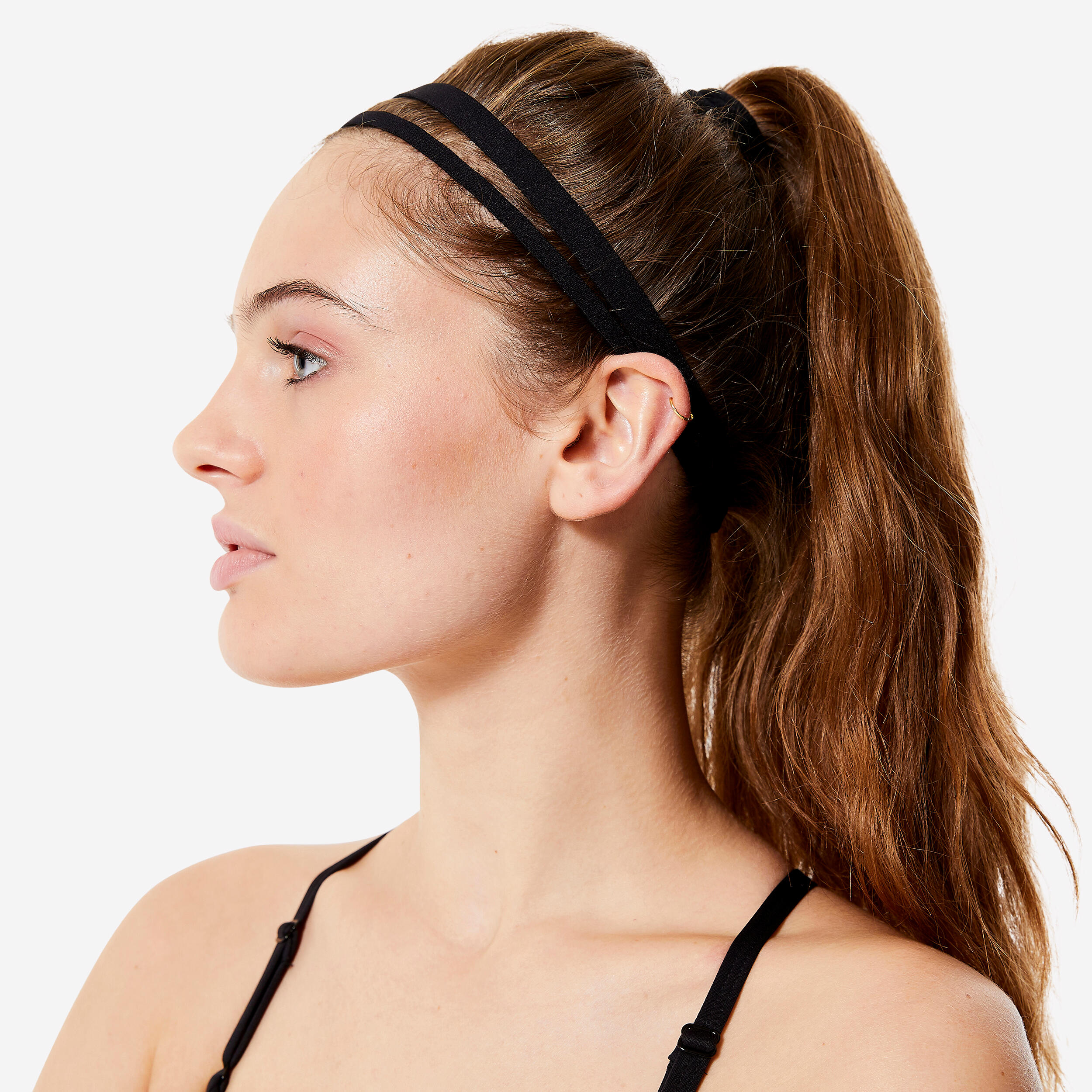 Fitness Headband 3-Pack - Black - DOMYOS