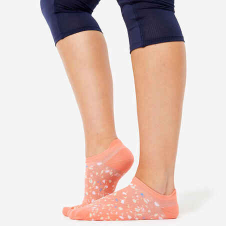 Moteriškos nematomos kojinės, 3 poros, spalvotos