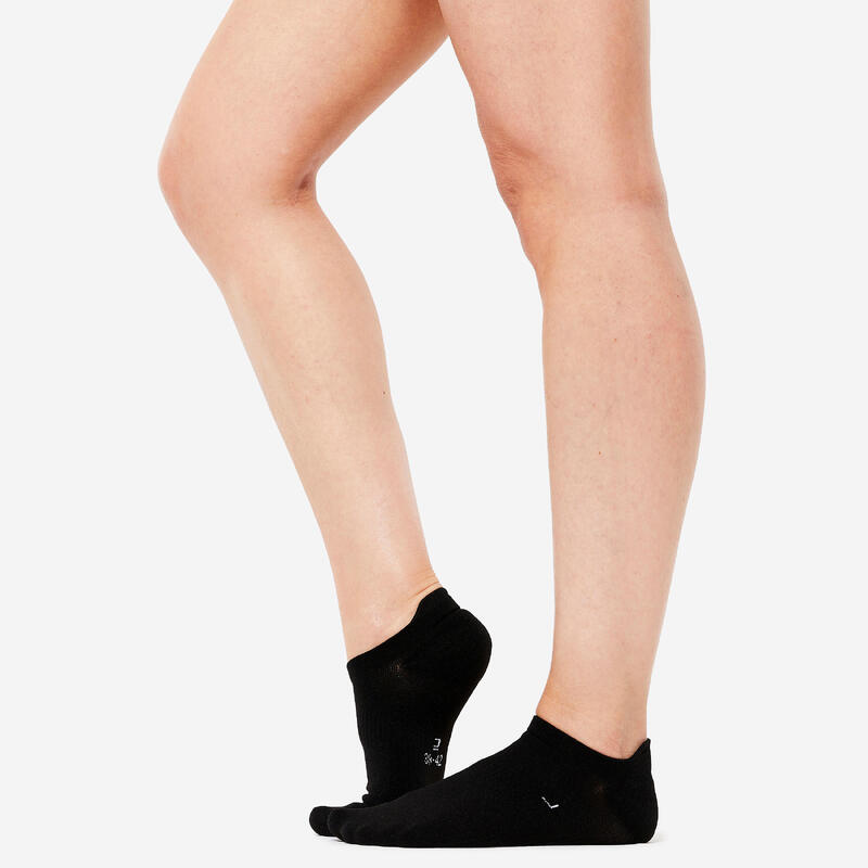 Calcetines Mujer Negro Blanco Invisibles x3