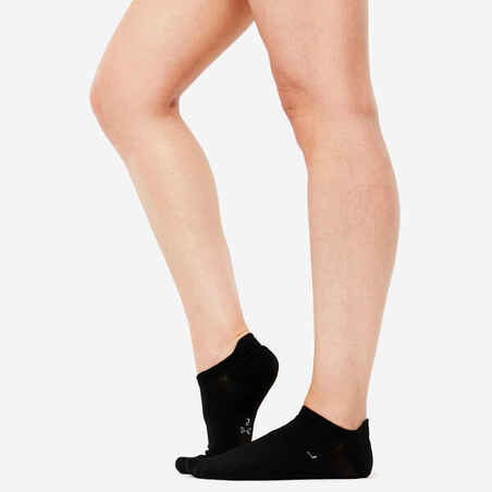 Women's Invisible Socks x 3 - Black & White