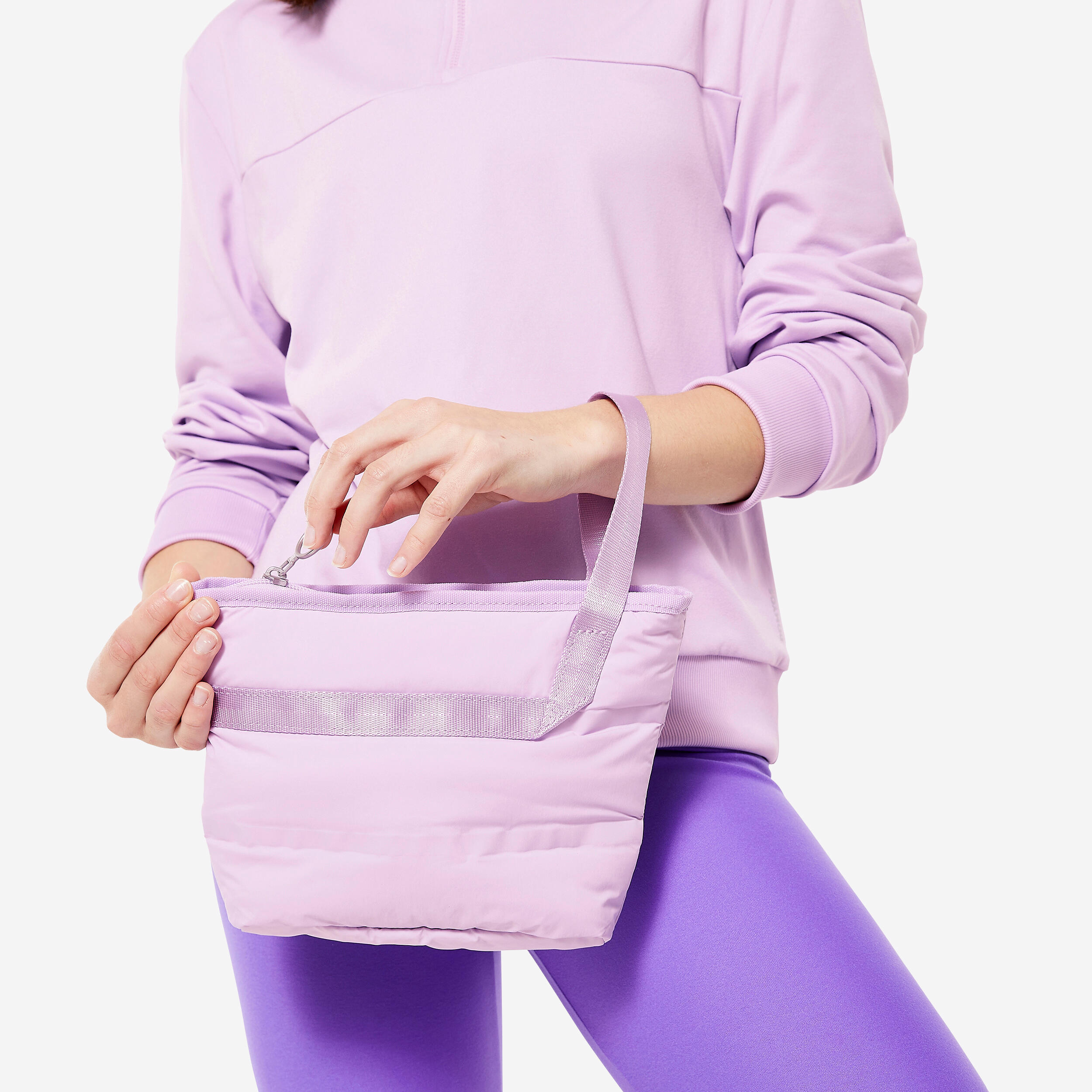 pochette pour sac de sport - violet - domyos