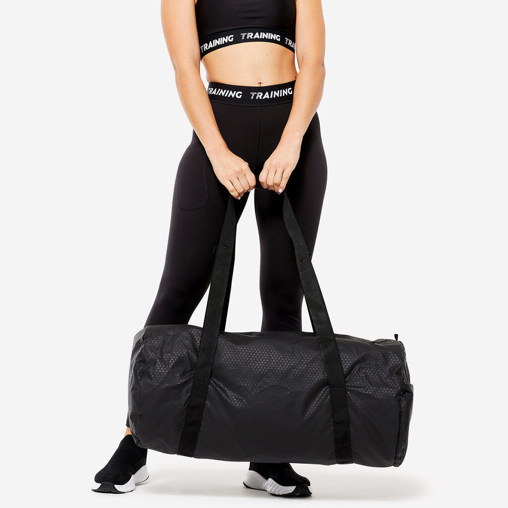 Bolsa de fitness de 50 L negra para mujer Tube