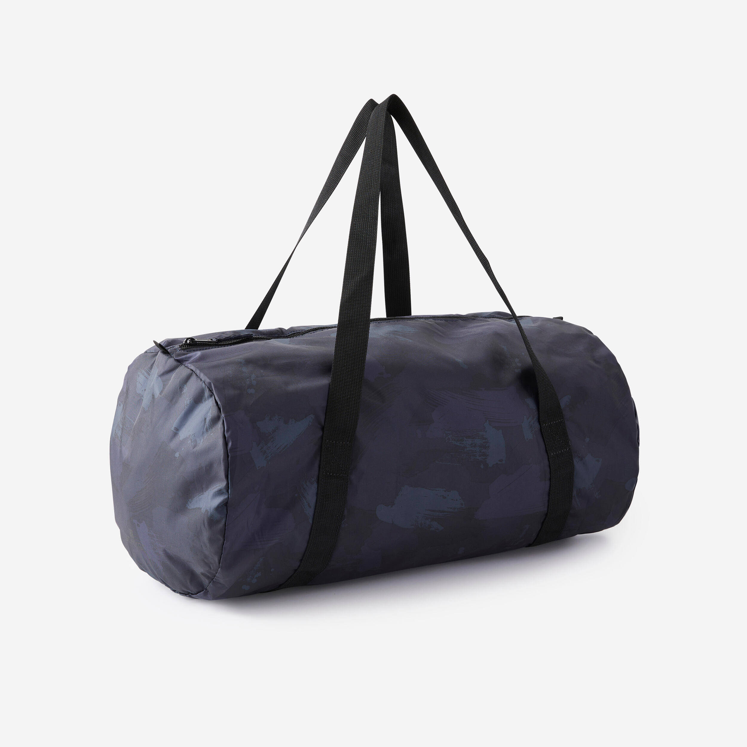 Gym Duffel Bag, Multiple Compartments, Foldable, 30L Capacity - Navy Blue -  2