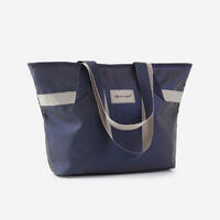 Sac cabas avec poches 25L femme - bleu marine