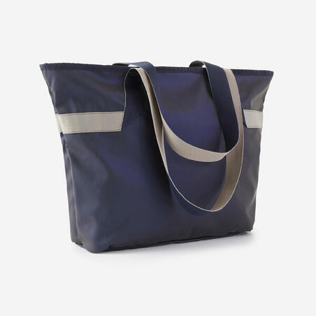 Sac cabas avec poches 25L femme - bleu marine