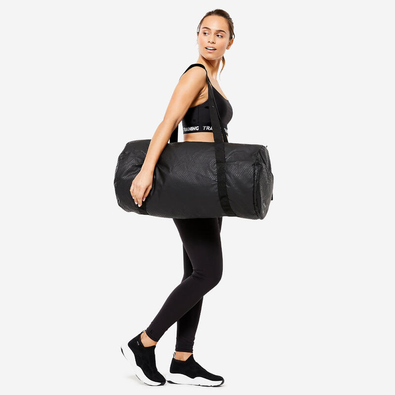 Sporttasche Damen 50 l - Tube schwarz