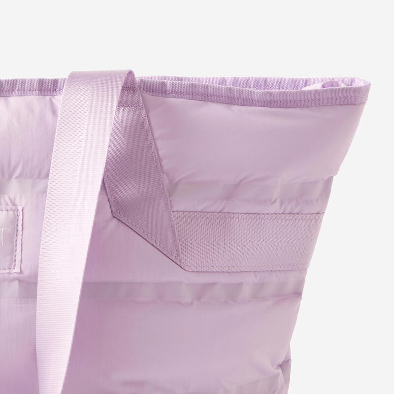 Bolsa Entrenamiento 25 l Mujer Bolsa Mano Relleno Plumífero Violeta Parma