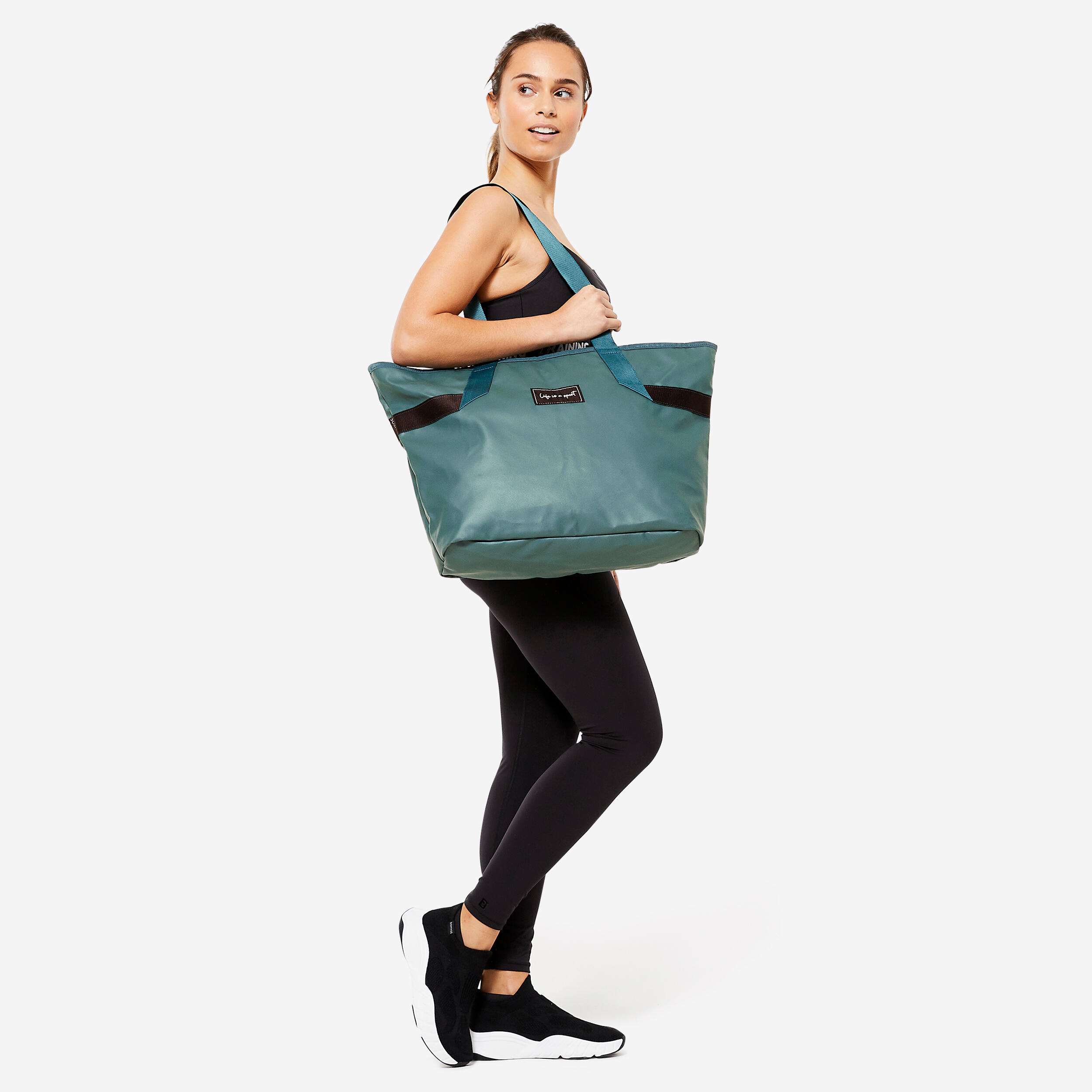 Women's 25 L Bag with Pockets - Turquoise 3/9