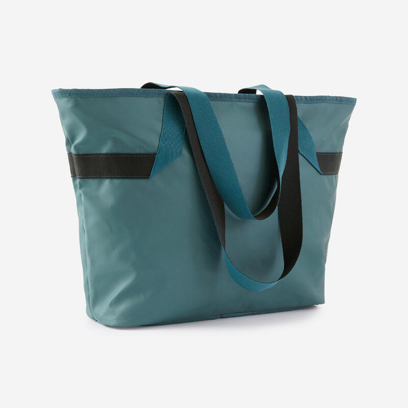 Sac cabas avec poches 25L femme - turquoise