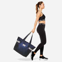 תיק צד לספורט לנשים 25 ליטר עם כיסים - כחול