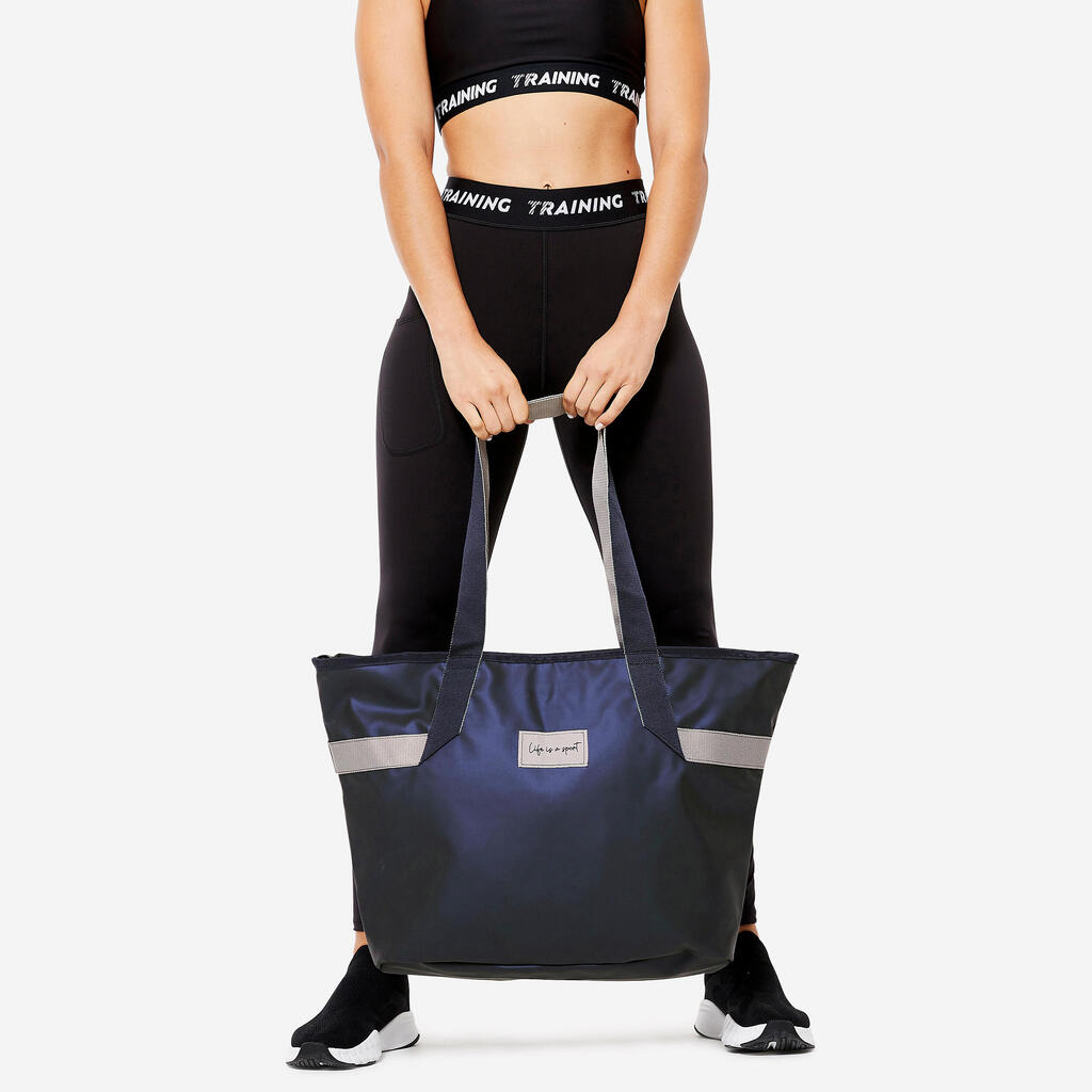 Sporttasche Damen mit Taschen 25 L - türkis 