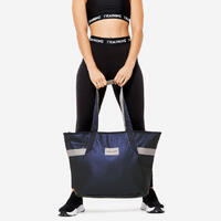 Sac cabas avec poches 25L femme - bleu marine