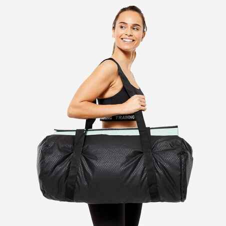 Bolsa de fitness de 50 L negra para mujer Tube