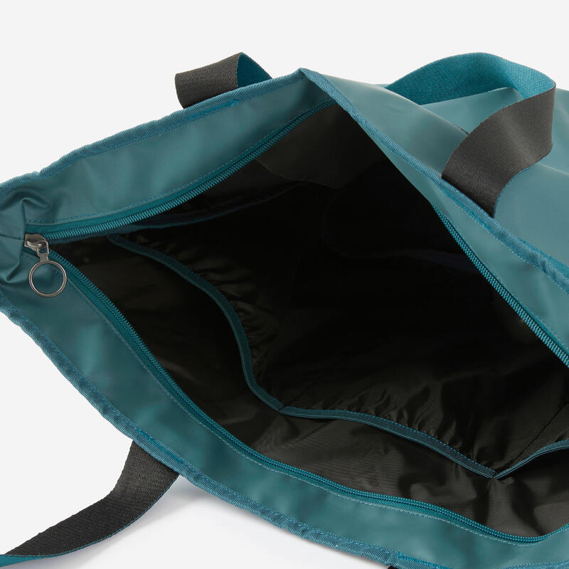 Sac cabas avec poches 25L femme - turquoise