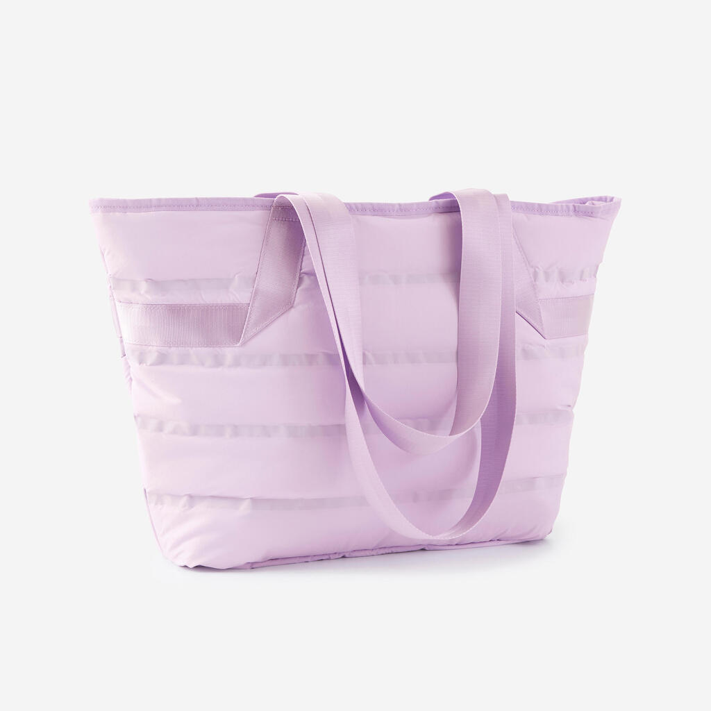 Women's 25 L Padded Fitness Training Tote Bag - Parma Violet