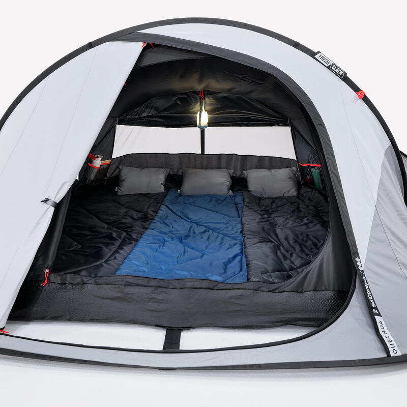 Cort de camping instant 3 locuri, 2 Seconds Fresh & Black